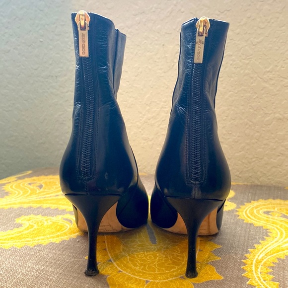 Jimmy Choo Calf skin leather black boot - Picture 4 of 4